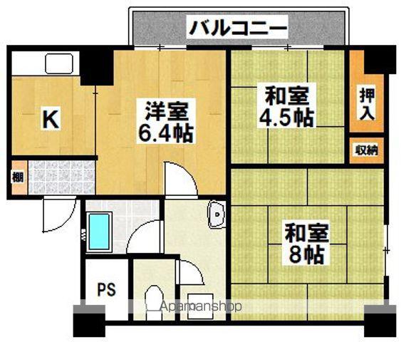 ハイムアビコ(2DK/1階)の間取り写真