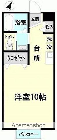 SYMPATHIQUE(ワンルーム/2階)の間取り写真