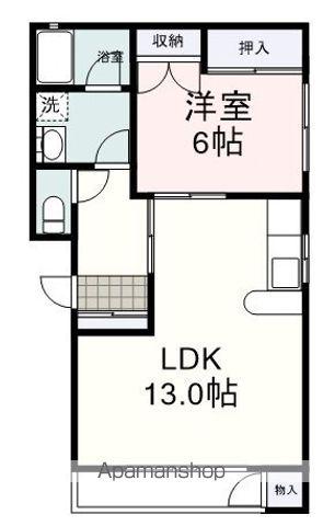 イ・ムーブルパレス大岩(1LDK/1階)の間取り写真