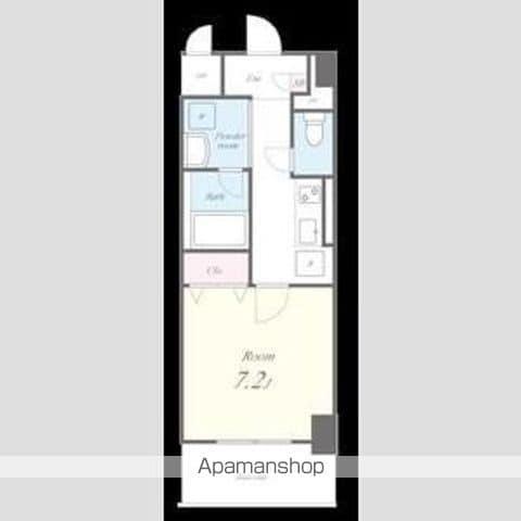 ボーデュキャナル幅下(1K/8階)の間取り写真