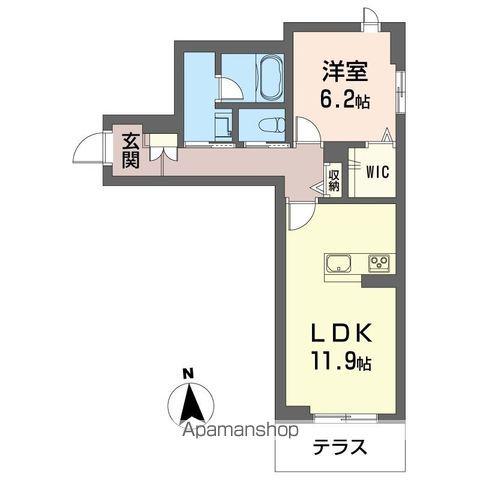 プレミアメゾン戸田(1LDK/1階)の間取り写真