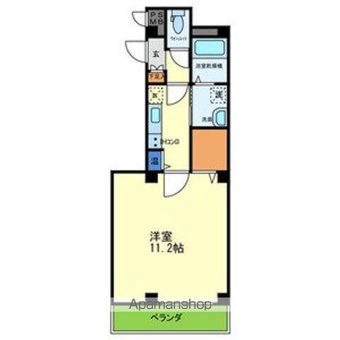 リーブル福島(1K/2階)の間取り写真