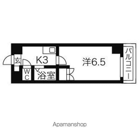 セントラルハイツ堀田(1K/5階)の間取り写真