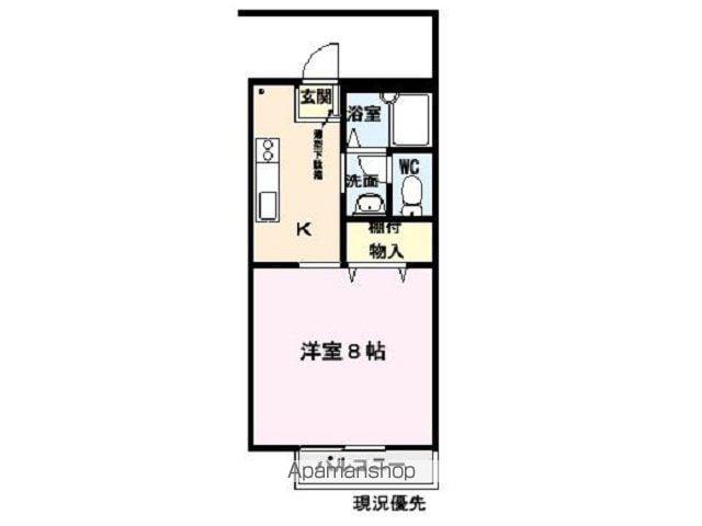 リバティハイツ(1K/1階)の間取り写真