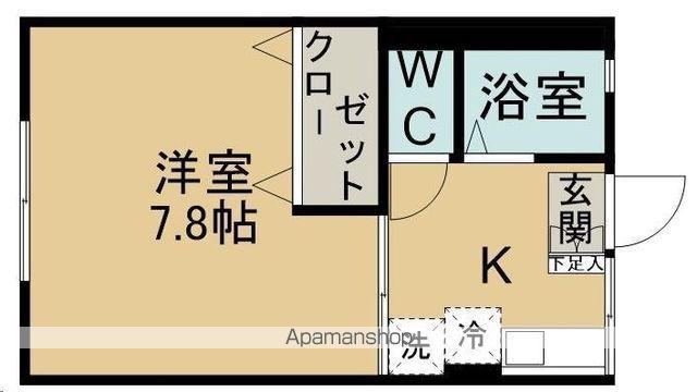 シティハイムジュネス(1K/1階)の間取り写真