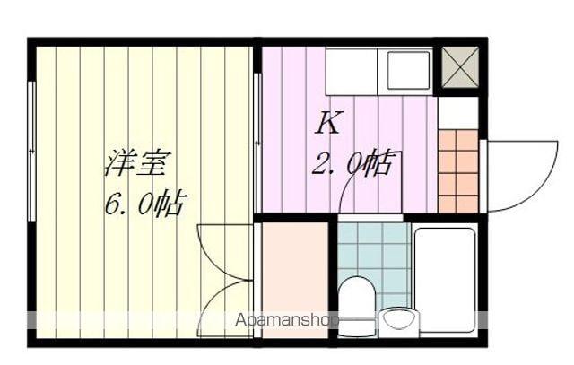 森本マンション(1K/3階)の間取り写真