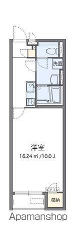 クレイノSACHI(1K/1階)の間取り写真