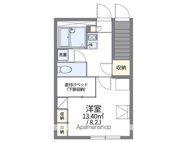 レオパレス山花(1K/1階)の間取り写真
