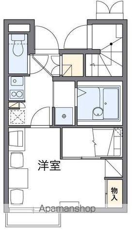 レオパレスキリーク YH(1K/1階)の間取り写真