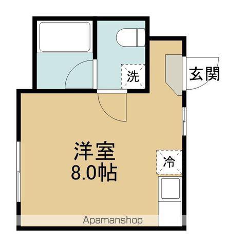 ヴィラフローラルⅡ(ワンルーム/1階)の間取り写真