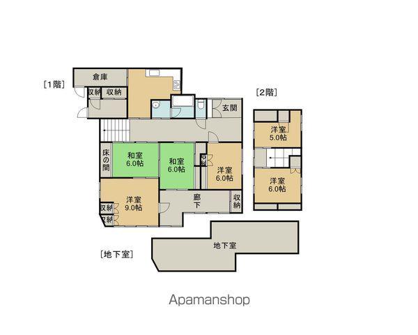 飯田線 伊那北駅 徒歩11分 2階建 築45年(6DK)の間取り写真