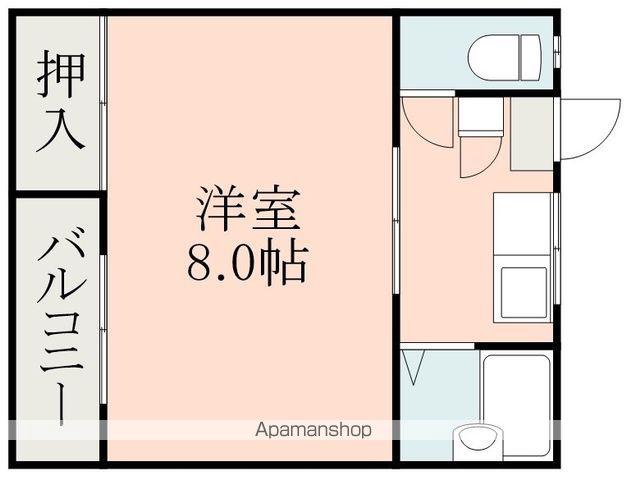 スカイハイツ須屋(1K/2階)の間取り写真