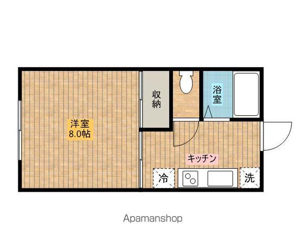 コーポサムⅡ(1K/1階)の間取り写真