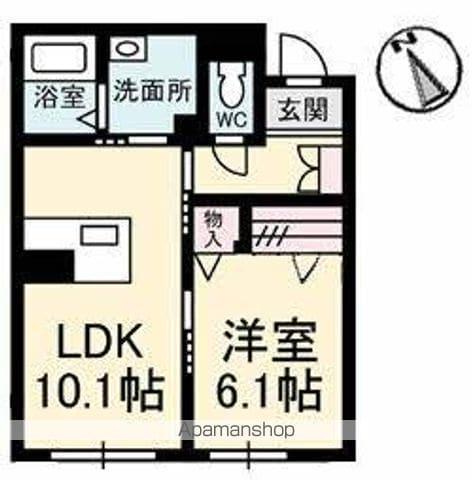 ベレオ ミルフィオーレ(1LDK/1階)の間取り写真