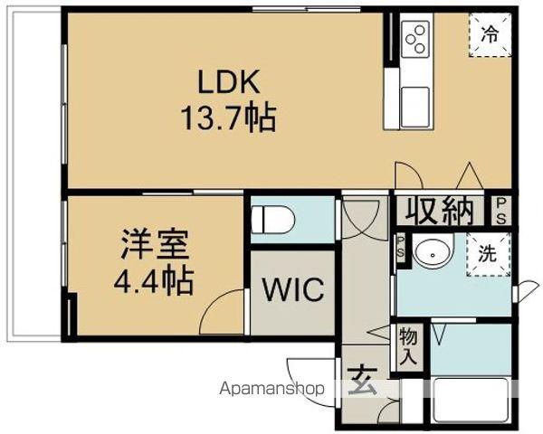 ラ・マニータ(1LDK/3階)の間取り写真