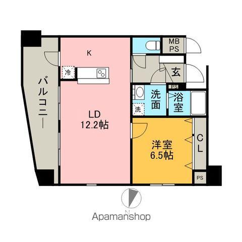 サヴォイマキシマイズ博多ステーション(1LDK/14階)の間取り写真