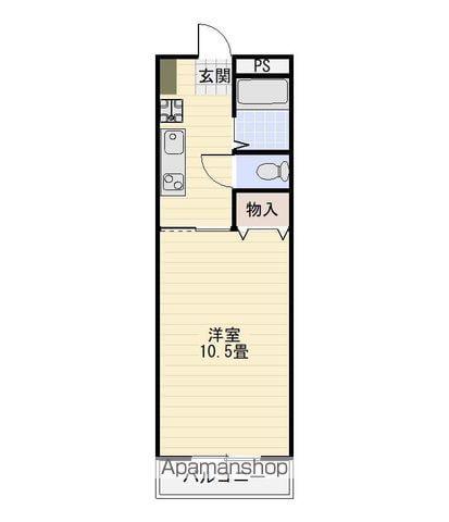 レジデンス南昭和(1K/2階)の間取り写真