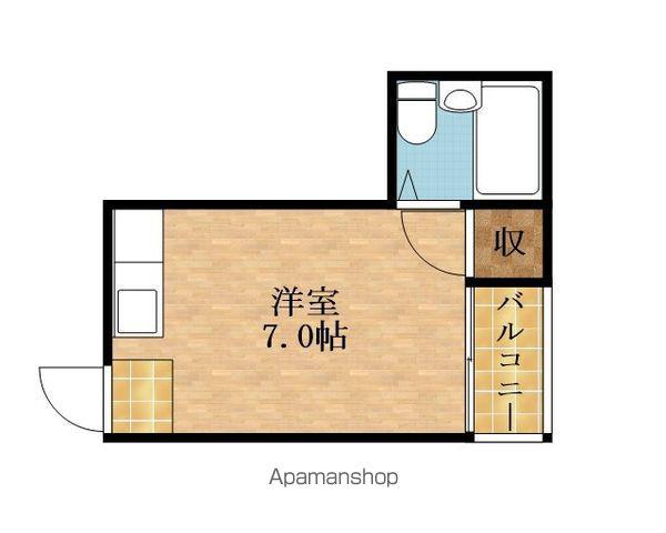 プラザ杉山(ワンルーム/5階)の間取り写真