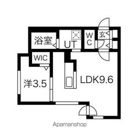 ラ・シュエットΑⅣ(1LDK/3階)の間取り写真