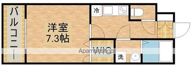 モナクマーシュ(1K/3階)の間取り写真