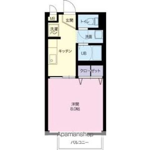 コーポ中恵土(1K/2階)の間取り写真