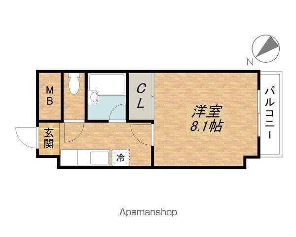 NASU21(1K/3階)の間取り写真