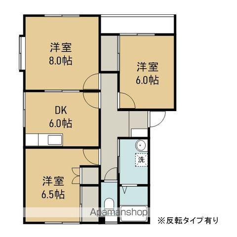 ヴィオラⅡH棟(3DK/2階)の間取り写真