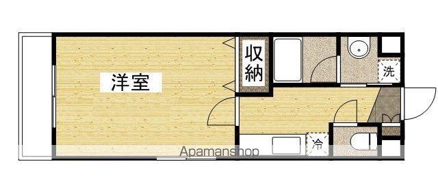 ピアホーム奥田西町(1K/1階)の間取り写真