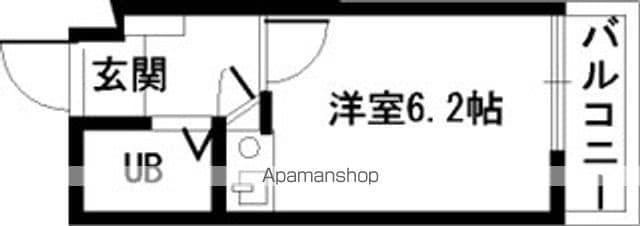 ベルトピア和泉(ワンルーム/2階)の間取り写真