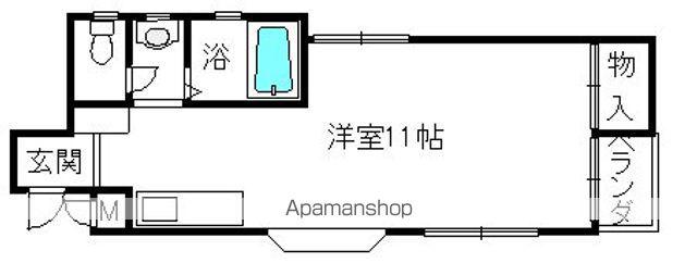 ハイツサンマルク(1K/1階)の間取り写真