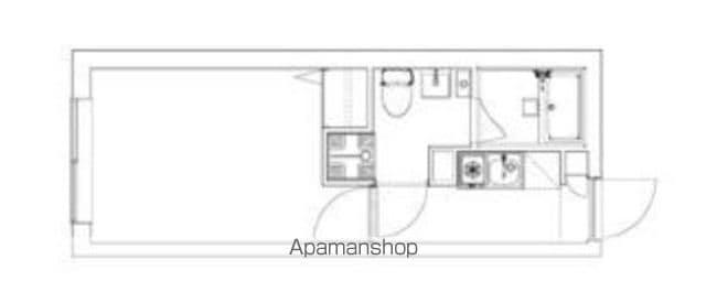 MAXIV CITY新江古田(1K/1階)の間取り写真