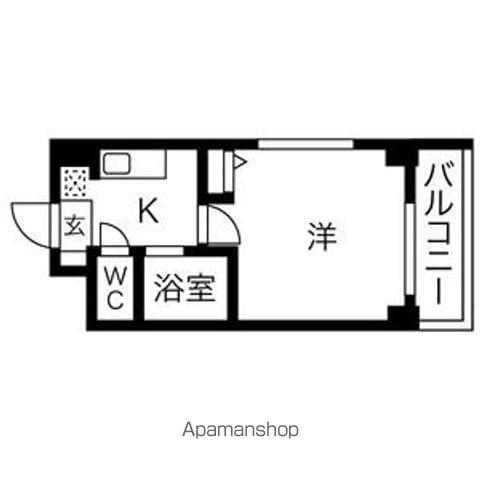 スカイコートヌーベル新宿落合(1K/7階)の間取り写真