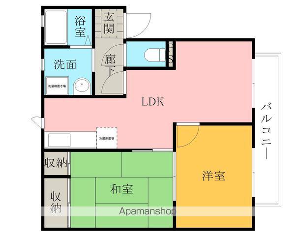 シャーメゾン ヤークレイ(2LDK/2階)の間取り写真