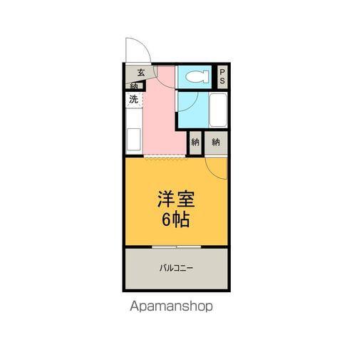 SURPLUS ONEなかみちハイツ(1K/1階)の間取り写真