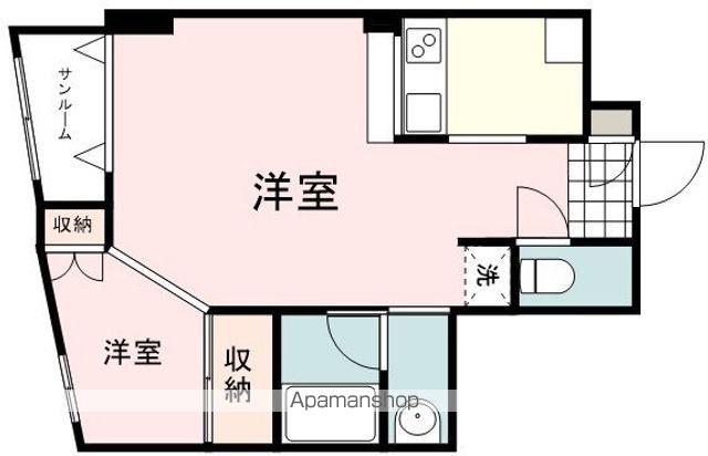 ふくやビル(1K/6階)の間取り写真