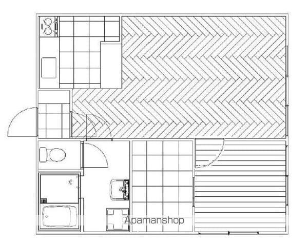 ロータスハウスⅡ(1LDK/2階)の間取り写真