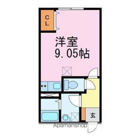 FAIRY Ⅱ(ワンルーム/1階)の間取り写真