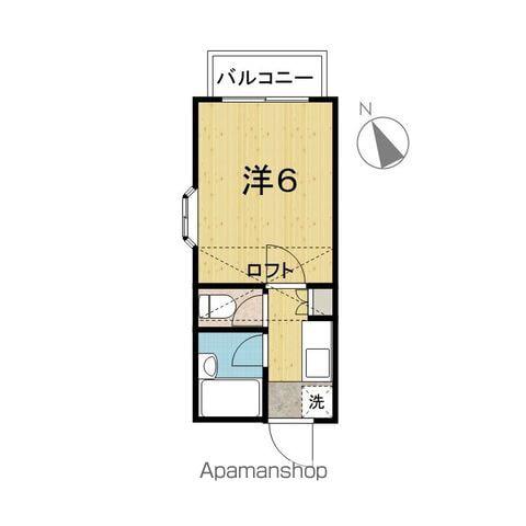 ロフティ鶴ヶ谷Ⅰ(1K/2階)の間取り写真