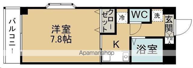 ニートプレイス(1K/2階)の間取り写真