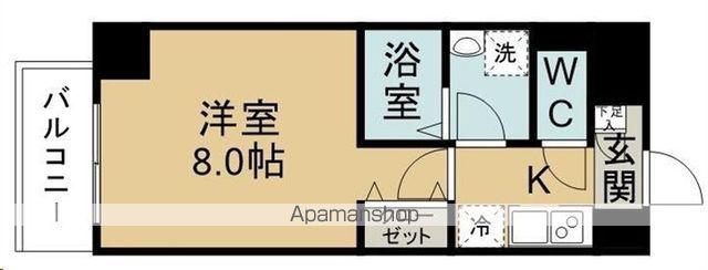NOIE北仙台(1K/4階)の間取り写真