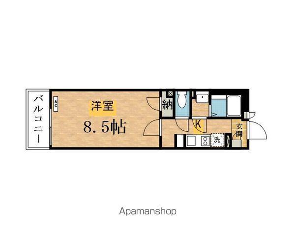 レオネクストグットドール(1K/3階)の間取り写真