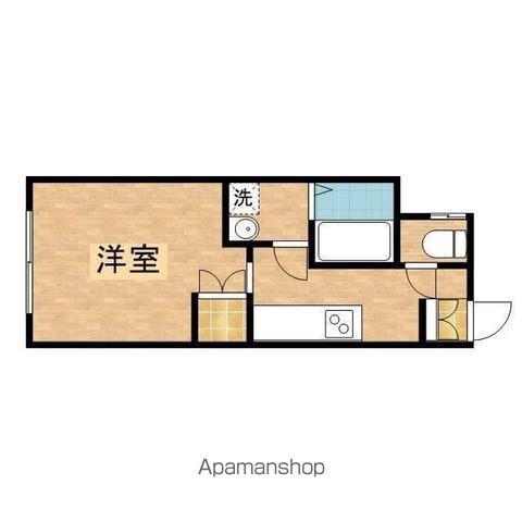 ピアシティ山王(ワンルーム/1階)の間取り写真