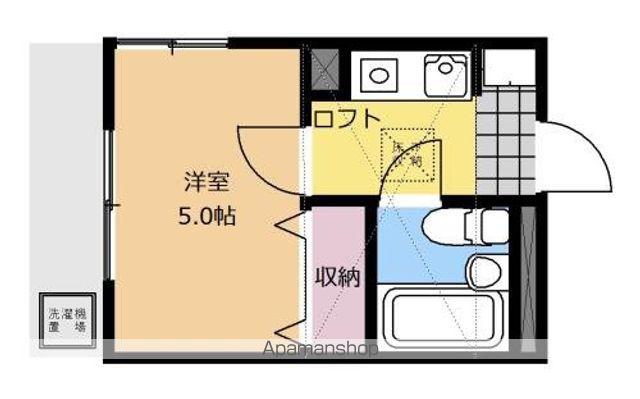 ベルメゾン21相模大野(1K/1階)の間取り写真