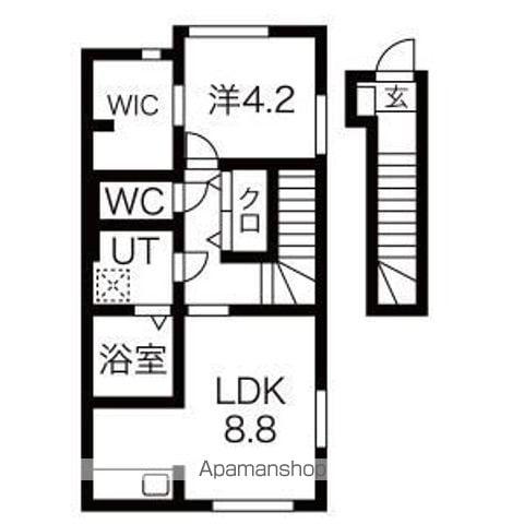 ACCIO(1LDK/2階)の間取り写真