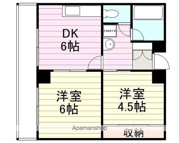 カームレジデンス五輪(2DK/2階)の間取り写真