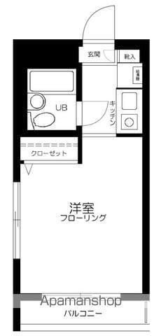 シティクレスト壱番館(1K/2階)の間取り写真