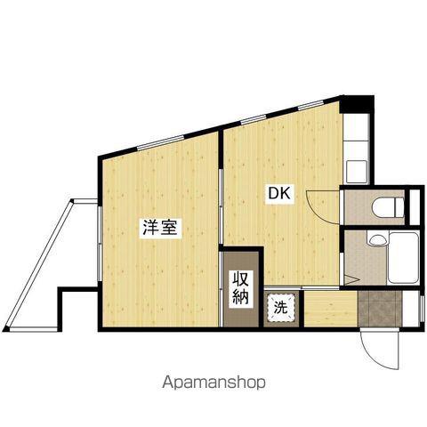 岩崎ビル(1DK/4階)の間取り写真