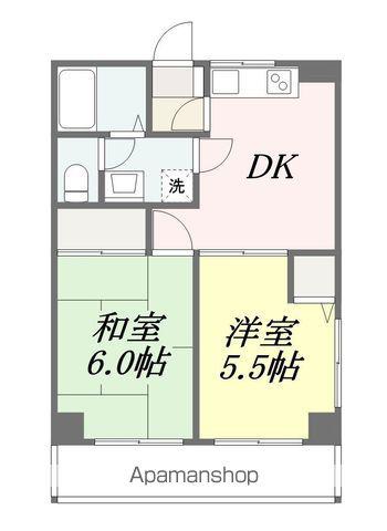 アメニティーレジェンド(2DK/1階)の間取り写真