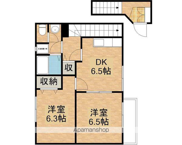 スドポンテ(2DK/2階)の間取り写真