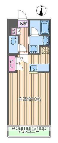 ザ・ロイヤルⅠ(ワンルーム/1階)の間取り写真